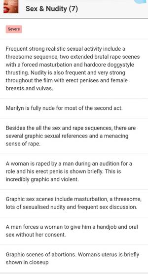 Marisa Tomei Porn Hardcore - The content warnings on IMBD for Blonde have been updated and users reviews  are now on Letterboxd (Trigger Warning) : r/Fauxmoi