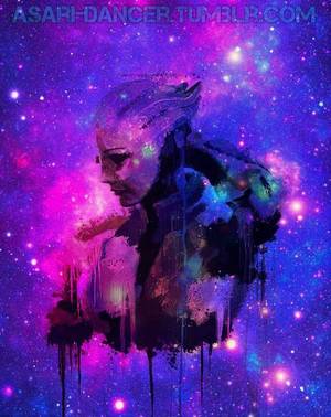 Mass Effect Asari Stripper Porn - Mass Effect Liara T'Soni, originally by Human-Specter.tumblr.com then  galaxy-ified by asari-dancer.tumblr.com