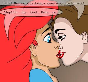 Disney Lesbian Kiss - Belle and Ariel - Page 8 - HentaiEra