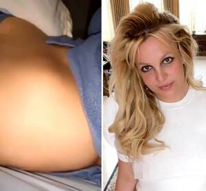 Britney Spears Getting Fucked - Britney Spears fans convinced star is PREGNANT after she posts video of  baby bump during return to social media | The US Sun