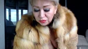 fur coat porn web cam - Love4Porn.com Presents Older Russian web cam whore AimeeParadise inside a fur  coat sucks