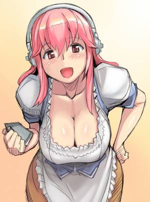 Anime Girl Headphones Only Porn - super sonico, headphones, large breasts, pink hair, macaron, anime,  nitroplus