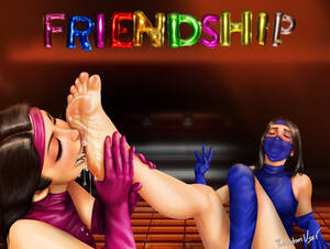 mortal kombat footjob - Mileena and Kitana Feet Friendship by RandomUserAgain2016 on DeviantArt