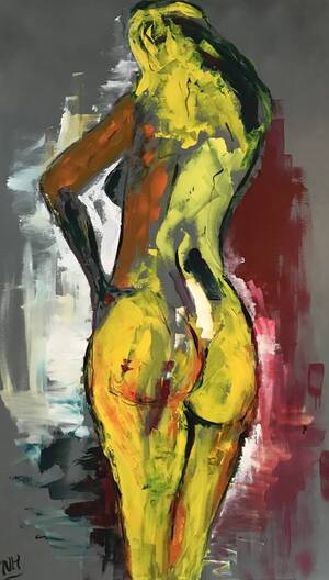 Colorful Artistic Porn - Colorful Nude Painting by Nineke Havinga | Saatchi Art