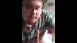 Food Dildo Porn - 740 100% Anal fucking with food and eating 1:17 HD