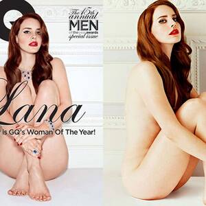 Lana Del Rey Nude Porn - Lana Del Rey poses nude, gets groped in <i>GQ</i> photo spread - 9Celebrity