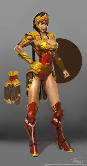 Injustice Wonder Woman Porn - When Video Game Artists Get To Redesign Comic Book Superheroes, in the  comments is a very interesting Wonder Woman costume discussion