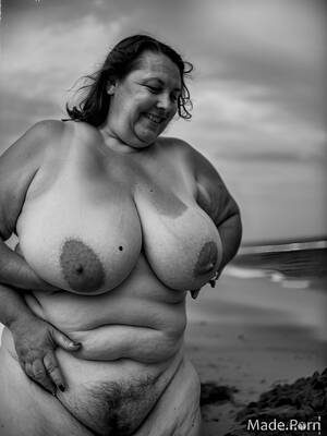 huge vintage nudist - Porn image of beach voyeur bbw vintage nude big tits gigantic boobs created  by AI