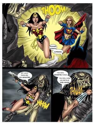 Alien Vs. Predator Porn Comics - ... Matt Johnson Wonder Woman vs Predator Ch. 1-3 - part 3 ...
