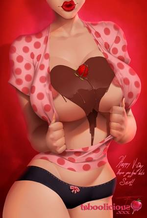 Lingerie Sex Drawings - V-day by thedevil