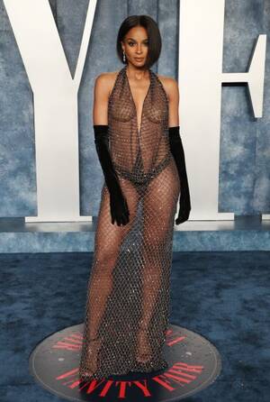 Ciara Porn - Ciara Slams Trolls Over Nearly Nude Vanity Fair Party Dress