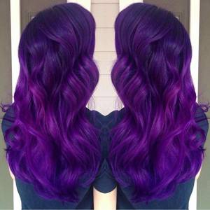 Lilac Hair Porn - Purple ombrÃ© hair with pravana vivids!