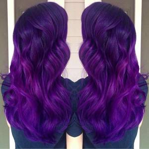 Lilac Hair Porn - Purple ombrÃ© hair with pravana vivids!