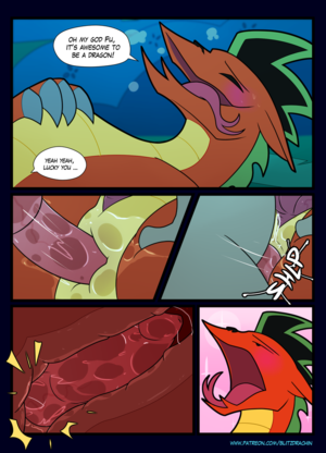 Long Long American Dragon Sex Comics - Rule 34 - american dragon: jake long anal anal sex animal genitalia anus  blitzdrachin canine close-up comic cum detailed background dialogue disney  dragon erection feral foo dog gay internal jake long knot