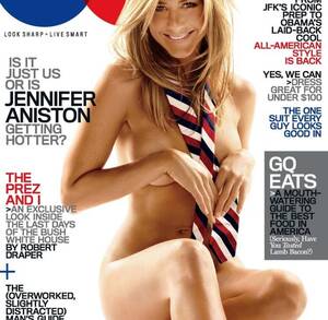 Jennifer Aniston Porn Star - Joking and Jesting: Jennifer Aniston appears nude on the cover of GQ - WELT