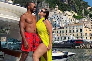 interracial beach nudes - Ashley Graham and Justin Ervin's Relationship Timeline