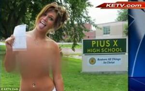 Hs Revenge Porn - Valerie Dodds arrested after stripping off at former Catholic high school  in 'revenge' for being bullied | Daily Mail Online