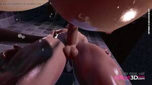 muscle shemale hentai - HD Muscle stud banging a large melons shemale hentai playgirl in the shower  in a cg porn animation Video