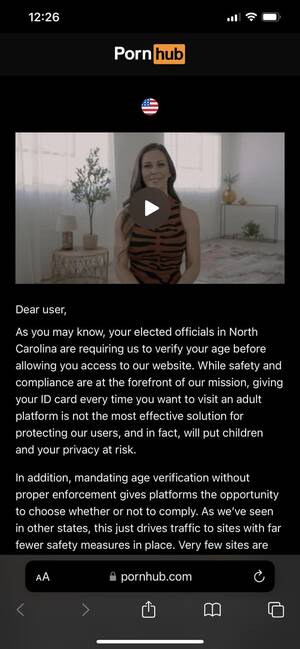 Nc Porn - FYI for my fellow Charlotteans re PornHub in NC : r/Charlotte