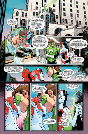 Green Lantern Dc Comic Black Canary Sex - harley quinn kisses green lantern hal jordan