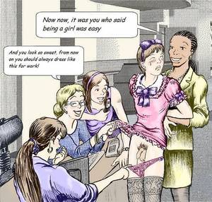 Male Cartoon Sissy - Now now, it was you who said being a girl was easy