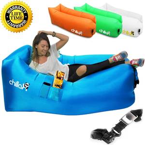 Carrie Breeze Porn - Amazon.com : ChillaX Inflatable Lounger Hammock - Best Air Lounger for  Travelling, Camping, Hiking - Ideal Inflatable Couch for Pool and Beach  Parties ...