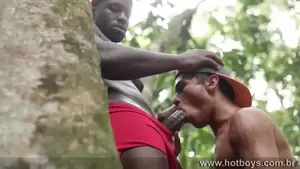 african tribal fuck tubes - Three African guys smoke a joint and have a tribal fuck in the forest -  GayGo.tv tube