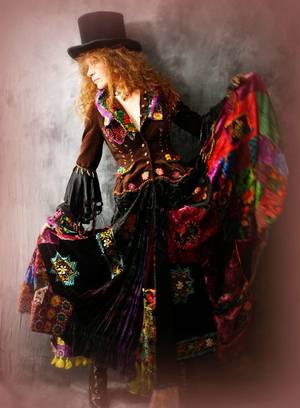 Gypsy Pixie Porn - Vintage Magical Hippie Gypsy Stevie Rock Star Dress Fairy Tale Coat  Embroidered Patchwork Velvet // Made to Order. MajikHorse, via Etsy.
