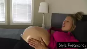 alien pregnant pussy - A giant alien moves in her pregnant belly | xHamster