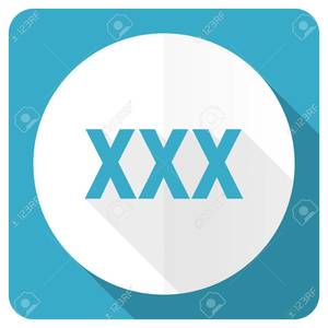 Graphic Art Porn Xxx - Stock Photo - xxx blue flat icon porn sign