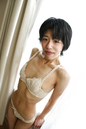 japanese skinny mature - Skinny Asian milf Shinobu Funayama is undressing her lingerie - HD Porn  Pictures