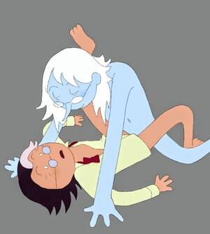 Fiona And Cake Porn - Rule 34 - adventure time adventure time: fionna & cake blue skin blush dark  hair fionna and cake first porn of character gay glasses grey background  leg up male only naked partially