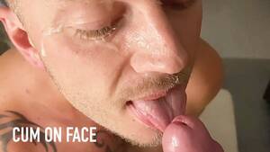 happy cum face - Cum Covered and Happy Cum on Face Big Facial Cumshot Porn Video - Rexxx