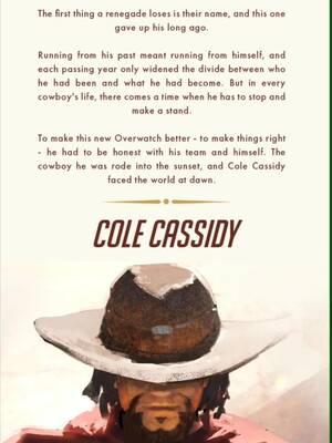Cassidy Cole Porn - McCree's new name is Cole Cassidy : r/Overwatch_Memes