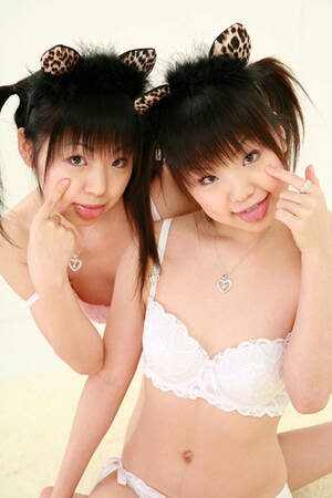Asian Twins Airi - Lovely Asian twins love change images and take part in explicit photo  sessions. Airi, Meiri. Picture 12.