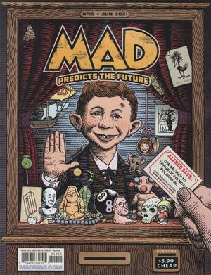 Mad Comic Magazines Porn - MAD Magazine June 2021: Jim Woodring Cover Art - Comics Grinder