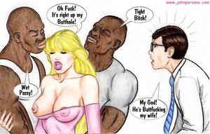 cartoon xxx wife - Husband leaves blonde slut wife and she gets fucked in butt by black guys -  CartoonTube.XXX