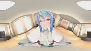 Hatsune Miku Porn - ... Hatsune Miku in 360 Video HotVR HentaiGirl vr porn video vrporn.com  virtual reality