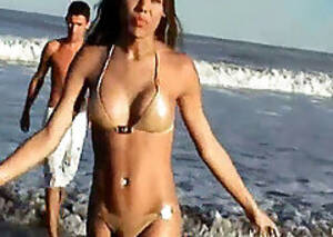 kinky shemale beach - Beach Shemale Porn