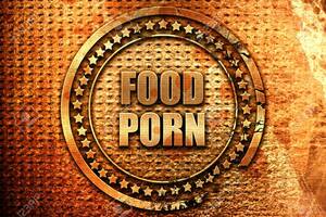 3d Food Porn - food porn, 3D rendering, metal text Stock Photo - 72866242