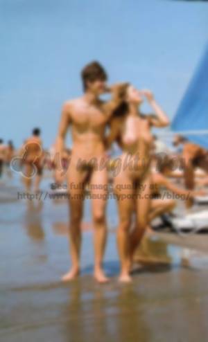 big dick beach couples - Young teen couple showing boys long thin hairy dick and girl with big saggy  breasts and