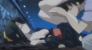 anime anal lick - Hot black-haired anime babe gets her pussy licked