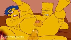 Bart Simpson Gay Porn - Bart and Milhouse - Older best friends fuck each other's asses in The  Simpsons hentai porn - XAnimu.com