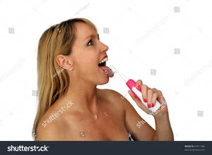cute blonde toothbrush - Lovely Blonde Brushes Her Tongue Electric Stock Photo 91811786 |  Shutterstock