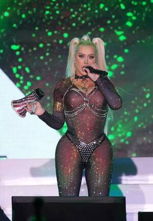 Christina Aguilera Porn - Christina Aguilera sends fans into frenzy with totally see-through bodysuit  - Mirror Online