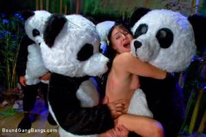 in panda costume - Photo number 12 from PANDAMONIUM!!! PANDA LULLABY!!! PANDA PORNO!