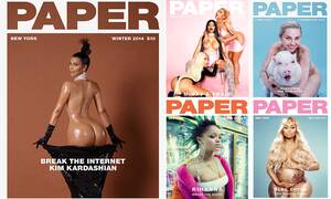fat pussy kim kardashian - Paper Magazine's wildest celebrity covers revealed | Daily Mail Online