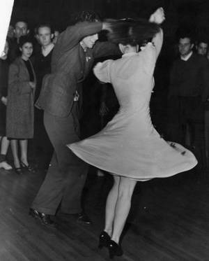 Jitterbug Dance Porn - Couple dances at the Ambassador Hotel in 1940s Los Angeles.