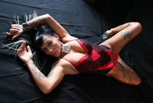 Adult Body Art Porn - kitty, brunette, busty, german, milf, amateur, adult model, tattoo