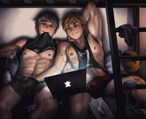 Armpit Rule 34 Porn - Rule 34 - 2boys abs armpit fetish armpit hair armpits atsumu miya black  hair blonde hair bludwing brothers brothers jerking each other brown eyes  bunk bed erect nipples exposed nipples gay gay